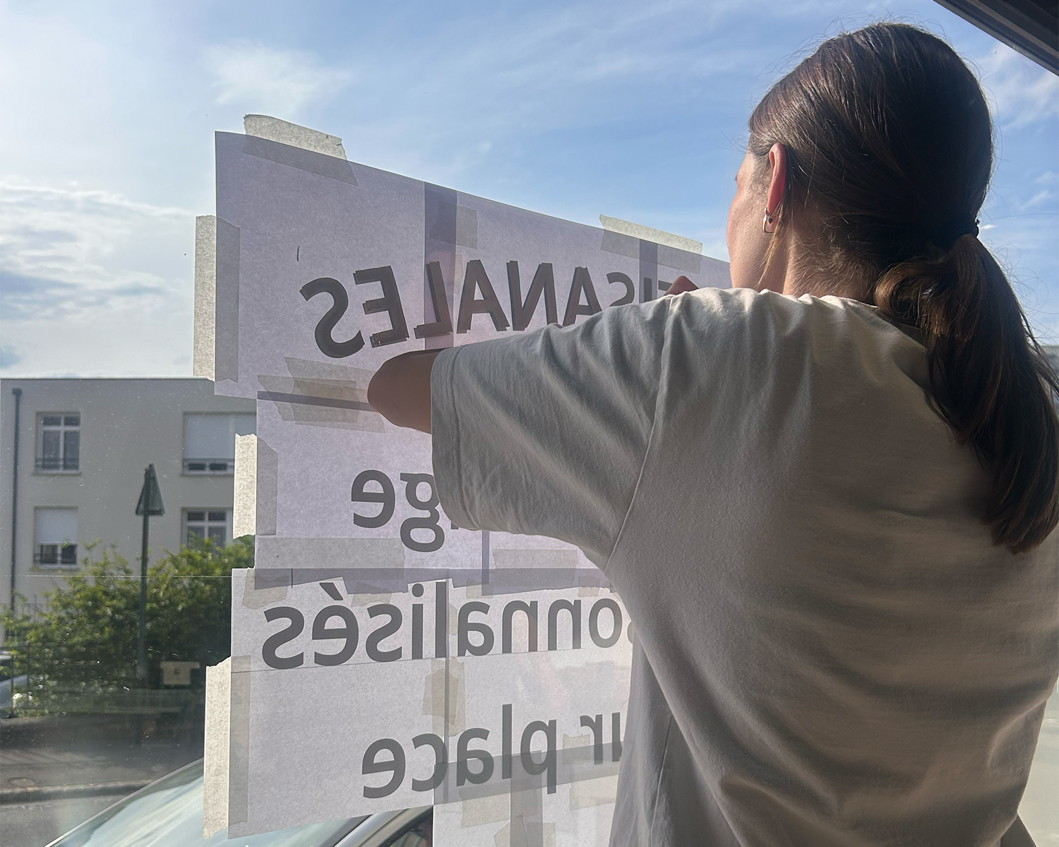 Projet de peinture en lettres